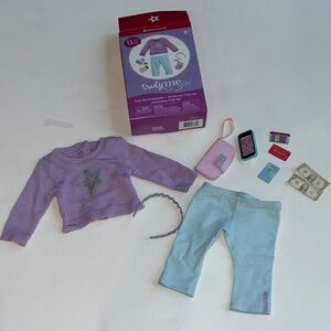 American Girl Truly Me Star Sweater and Pants Set and accessories for doll